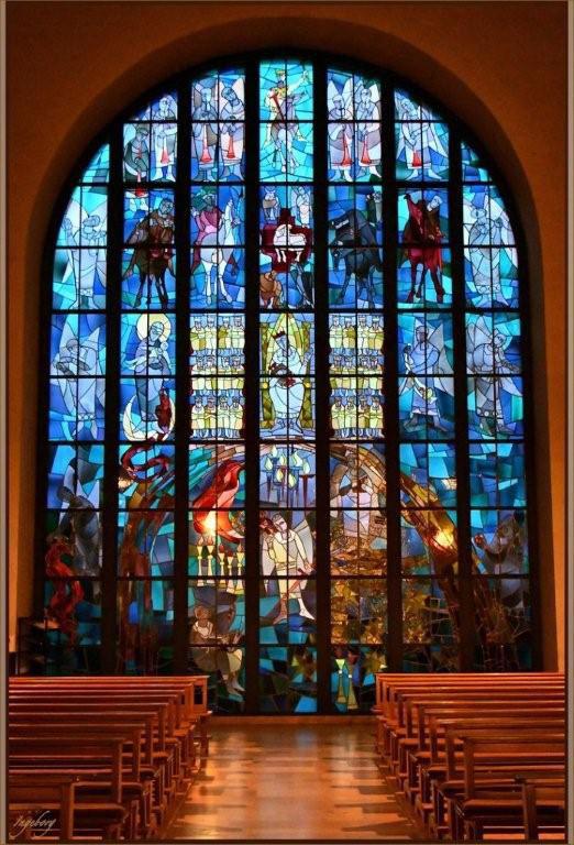 "Geheime Offenbarung des Johannes", Glasfenster in St. Marien, Hiltrup